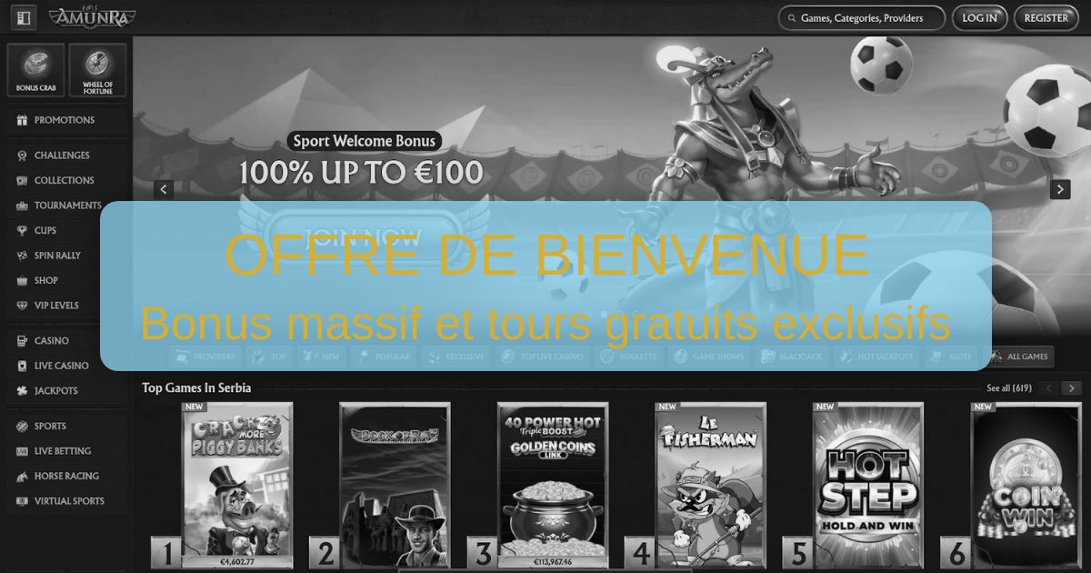 AmunRa Casino - Le Casino en Ligne pour la France